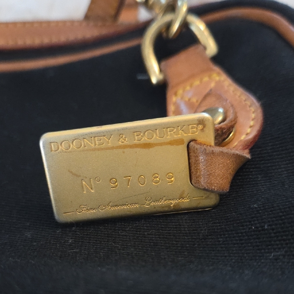 Dooney & Bourke Black and Brown Shoulder Bag - Picture 12 of 12